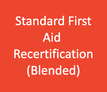 Standard First Aid with CPR/AED Level C Recertification - Blended